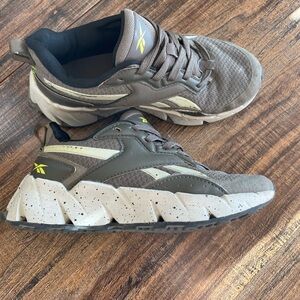 Reebok Olive and Beige Athletic Shoes